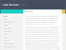 Tablet Screenshot of lukeservices.com